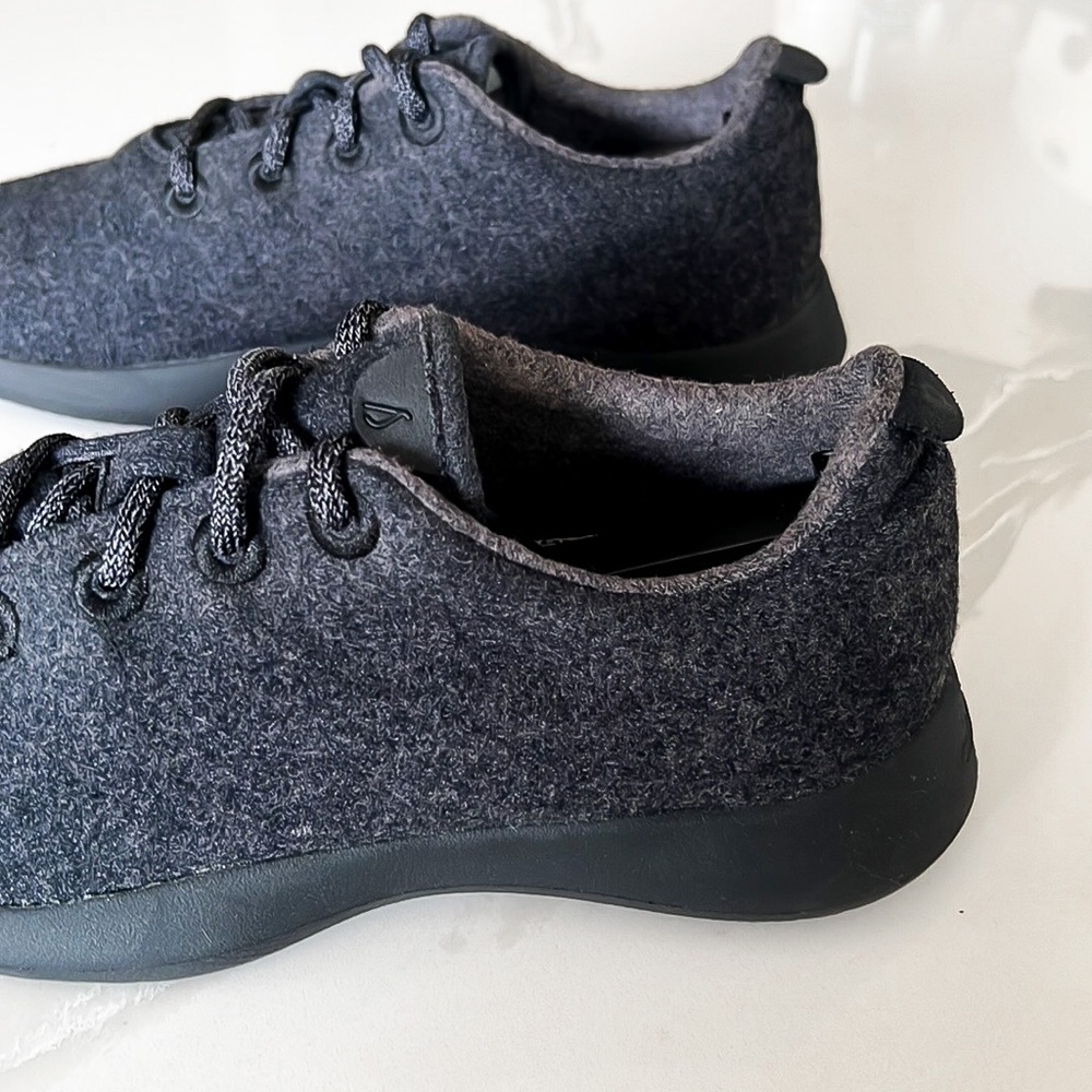 Allbirds Wool Runner Charcoal Gray With Black Sole Sneaker Womens Sz 10 0319 NV1 - Picture 9 of 14